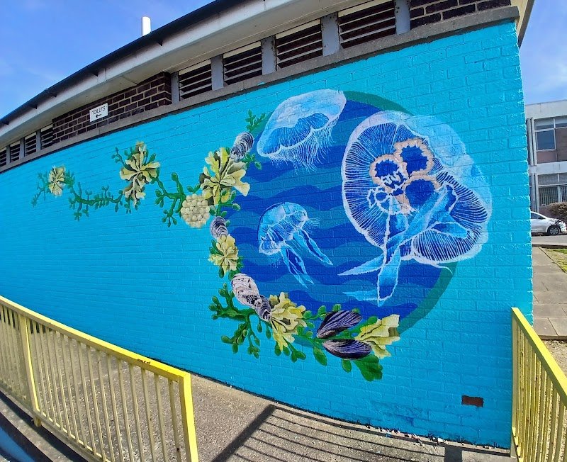 Jellyfish Mural Cleethorpes
