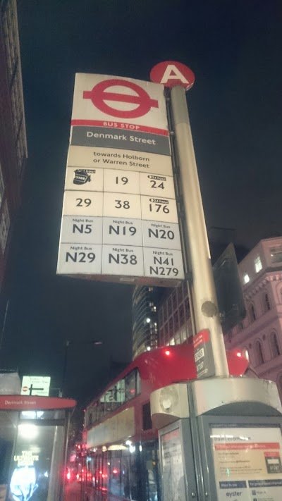 Denmark Street (Stop A)
